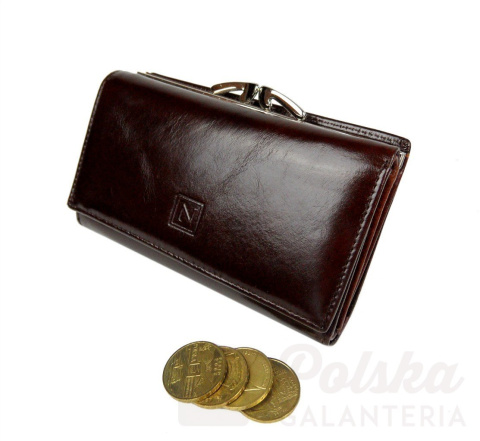 Portfel Damski Skórzany NICOLE 14 cm Klamra Skóra Naturalna Z Klapką NI55040 Portfel Damski Skórzany NICOLE 14 cm Klamra Skóra Naturalna Z Klapką NI55040