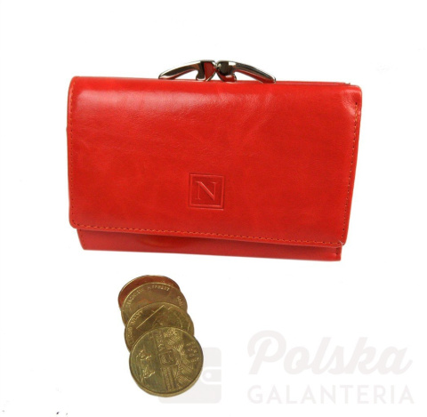 Portfel Damski Skórzany NICOLE 14 cm Klamra Skóra Naturalna Z Klapką NI55040 Portfel Damski Skórzany NICOLE 14 cm Klamra Skóra Naturalna Z Klapką NI55040