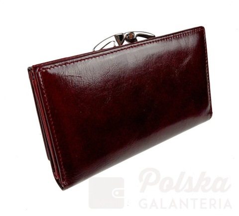 Portfel Damski Skórzany NICOLE 14 cm Klamra Skóra Naturalna Z Klapką NI55040 Portfel Damski Skórzany NICOLE 14 cm Klamra Skóra Naturalna Z Klapką NI55040