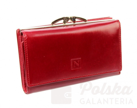 Portfel Damski Skórzany NICOLE 14 cm Klamra Skóra Naturalna Z Klapką NI55040 Portfel Damski Skórzany NICOLE 14 cm Klamra Skóra Naturalna Z Klapką NI55040