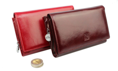 Portfel Damski Skórzany NICOLE 57501 Skóra Naturalna 15 cm Suwak Na Zewnątrz Portfel Damski Skórzany NICOLE 57501 Skóra Naturalna 15 cm Suwak Na Zewnątrz