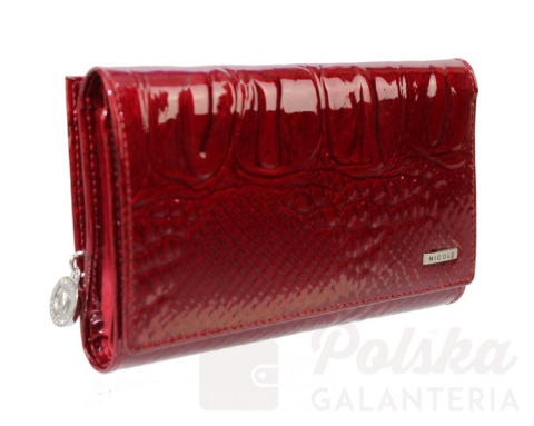 Portfel Damski Skórzany NICOLE 57501 Skóra Naturalna 15 cm Suwak Na Zewnątrz Portfel Damski Skórzany NICOLE 57501 Skóra Naturalna 15 cm Suwak Na Zewnątrz