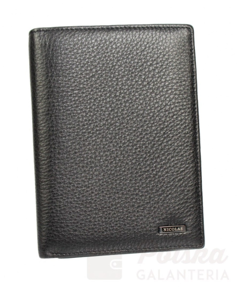 Elegancki Portfel Męski Skórzany NICOLAS Skóra Licowa Duży Pionowy Bez Zapięcia Z Wyjmowaną Wkładką 56014 Elegancki Portfel Męski Skórzany NICOLAS Skóra Licowa Duży Pionowy Bez Zapięcia Z Wyjmowaną Wkładką 56014