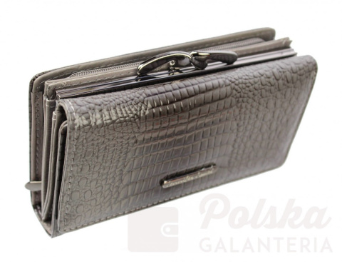 Portfel Damski Skórzany JENNIFER JONES 14 cm Klamra I Suwak Skóra Naturalna Lakierowany JJ5249 Portfel Damski Skórzany JENNIFER JONES 14 cm Klamra I Suwak Skóra Naturalna Lakierowany JJ5249