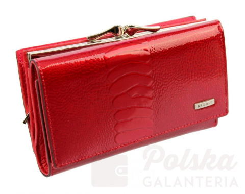 Portfel Damski Skórzany NICOLE 14 cm Klamra I Suwak Skóra Naturalna NI55021 Portfel Damski Skórzany NICOLE 14 cm Klamra I Suwak Skóra Naturalna NI55021