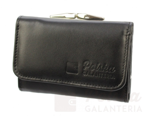 Portfel Damski Skórzany PolskaGalanteria 12 cm Klamra Skóra Naturalna Cielęca KP D1208 Portfel Damski Skórzany PolskaGalanteria 12 cm Klamra Skóra Naturalna Cielęca KP D1208
