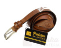 Pasek Skórzany POLSKA GALANTERIA (PL) BRĄZOWY Z TEKSTURĄ Skóra Licowa EXTRA 30 mm 030/10