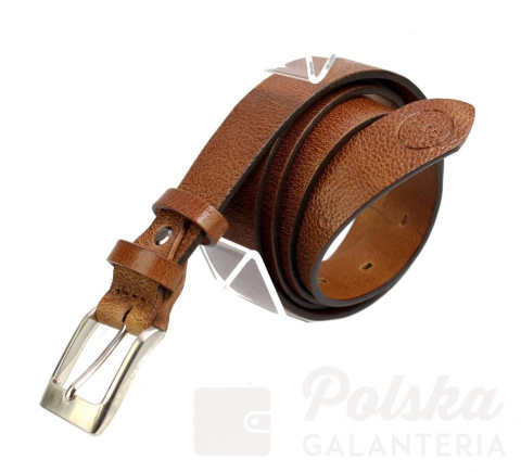 Pasek Skórzany POLSKA GALANTERIA (PL) BRĄZOWY Z TEKSTURĄ Skóra Licowa EXTRA 30 mm 030/10 Pasek Skórzany POLSKA GALANTERIA (PL) BRĄZOWY Z TEKSTURĄ Skóra Licowa EXTRA 30 mm 030/10
