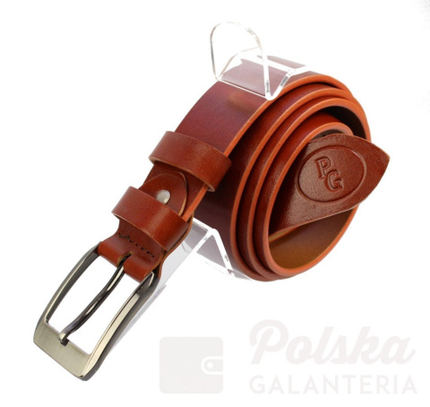 Pasek Skórzany POLSKA GALANTERIA (PL) TOFFI Z TEKSTURĄ Skóra Licowa EXTRA 40 mm 040/11 Pasek Skórzany POLSKA GALANTERIA (PL) TOFFI Z TEKSTURĄ Skóra Licowa EXTRA 40 mm 040/11