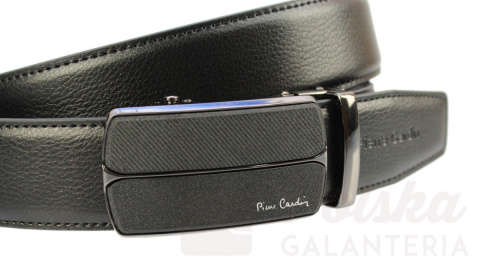 Pasek Skórzany Pierre Cardin 35 mm AUTOMAT MECHANIZM ZĄBKOWY KLAMRA "CZARNA 6" Skóra Naturalna EXTRA CZARNY Pasek Skórzany Pierre Cardin 35 mm AUTOMAT MECHANIZM ZĄBKOWY KLAMRA "CZARNA 6" Skóra Naturalna EXTRA CZARNY