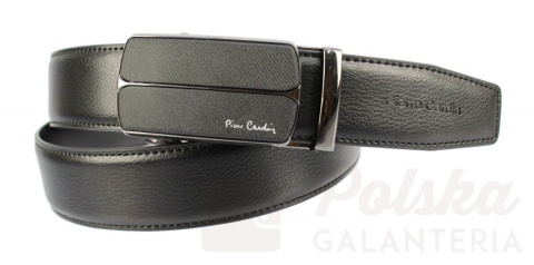 Pasek Skórzany Pierre Cardin 35 mm AUTOMAT MECHANIZM ZĄBKOWY KLAMRA "CZARNA 6" Skóra Naturalna EXTRA CZARNY Pasek Skórzany Pierre Cardin 35 mm AUTOMAT MECHANIZM ZĄBKOWY KLAMRA "CZARNA 6" Skóra Naturalna EXTRA CZARNY