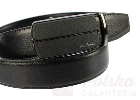 Pasek Skórzany Pierre Cardin 35 mm AUTOMAT MECHANIZM ZĄBKOWY KLAMRA "CZARNA 6" Skóra Naturalna EXTRA CZARNY Pasek Skórzany Pierre Cardin 35 mm AUTOMAT MECHANIZM ZĄBKOWY KLAMRA "CZARNA 6" Skóra Naturalna EXTRA CZARNY