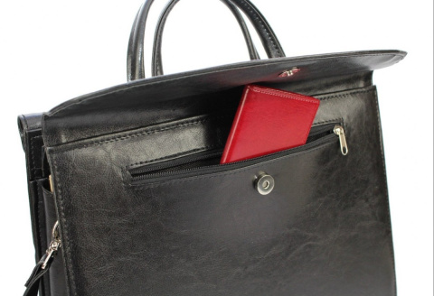 Aktówka Elegant Dla Kobiet Na Dokumenty Do Pracy PolskaGalanteria Skóra Ekologiczna Wzór 2 NIEBIESKA Aktówka Elegant Dla Kobiet Na Dokumenty Do Pracy PolskaGalanteria Skóra Ekologiczna Wzór 2 NIEBIESKA