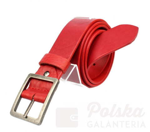 Pasek Skórzany Damski BACHOWSKI (PL) CZERWONY GŁADKI Skóra Licowa EXTRA 40 mm PB40S03 Pasek Skórzany Damski BACHOWSKI (PL) CZERWONY GŁADKI Skóra Licowa EXTRA 40 mm PB40S03
