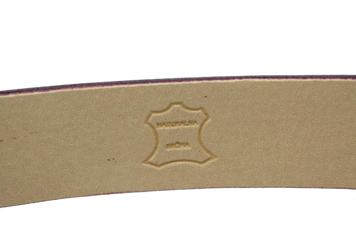 Pasek Skórzany Gładki PAS-MAX (PL) 35 mm AUTOMAT SAMOZACISK ŁAMANY KLAMRA "CZ 3" Skóra Naturalna Licowa EXTRA CZEREŚNIOWY K61 Pasek Skórzany Gładki PAS-MAX (PL) 35 mm AUTOMAT SAMOZACISK ŁAMANY KLAMRA "CZ 3" Skóra Naturalna Licowa EXTRA CZEREŚNIOWY K61