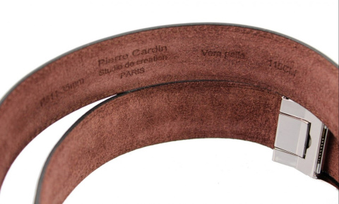Pasek Skórzany Pierre Cardin 35 mm AUTOMAT SAMOZACISK ŁAMANY KLAMRA "CZARNA 4" Skóra Naturalna EXTRA CZARNY Pasek Skórzany Pierre Cardin 35 mm AUTOMAT SAMOZACISK ŁAMANY KLAMRA "CZARNA 4" Skóra Naturalna EXTRA CZARNY