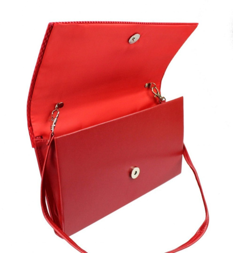 Elegancka Torebka/Kopertówka Torebka Wizytowa Polska Galanteria WZÓR 2 BL CZERWONY DŁUGA Elegancka Torebka/Kopertówka Torebka Wizytowa Polska Galanteria WZÓR 2 BL CZERWONY DŁUGA