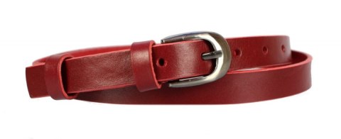 Pasek Damski Skórzany Gładki CezMar (PL) 20 mm Skóra Licowa BORDOWY Wąski Pasek Damski Skórzany Gładki CezMar (PL) 20 mm Skóra Licowa BORDOWY Wąski