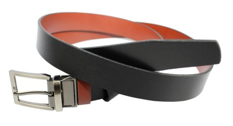 Pasek Męski Skórzany Dwa w Jednym COMPLEX (PL) GŁADKI ''DWUSTRONNY'' Skóra Licowa EXTRA 35 mm CZARNO-CZEKOLADOWY Pasek Męski Skórzany Dwa w Jednym COMPLEX (PL) GŁADKI ''DWUSTRONNY'' Skóra Licowa EXTRA 35 mm CZARNO-CZEKOLADOWY