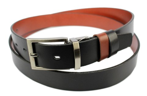 Pasek Męski Skórzany Dwa w Jednym COMPLEX (PL) GŁADKI ''DWUSTRONNY'' Skóra Licowa EXTRA 35 mm CZARNO-CZEKOLADOWY Pasek Męski Skórzany Dwa w Jednym COMPLEX (PL) GŁADKI ''DWUSTRONNY'' Skóra Licowa EXTRA 35 mm CZARNO-CZEKOLADOWY