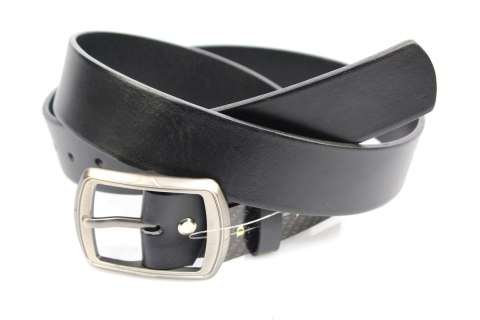 Pasek Skórzany Damski PAS-MAX (PL) Skóra Naturalna EXTRA Gładki 30 mm CZARNY Pasek Skórzany Damski PAS-MAX (PL) Skóra Naturalna EXTRA Gładki 30 mm CZARNY