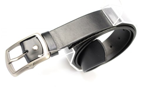 Pasek Skórzany Damski PAS-MAX (PL) Skóra Naturalna EXTRA Gładki 30 mm CZARNY Pasek Skórzany Damski PAS-MAX (PL) Skóra Naturalna EXTRA Gładki 30 mm CZARNY