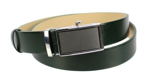 Pasek Skórzany Gładki PAS-MAX (PL) 35 mm AUTOMAT SAMOZACISK ŁAMANY KLAMRA "CZARNA 22" Skóra Naturalna Licowa EXTRA ZIELONY Pasek Skórzany Gładki PAS-MAX (PL) 35 mm AUTOMAT SAMOZACISK ŁAMANY KLAMRA "CZARNA 22" Skóra Naturalna Licowa EXTRA ZIELONY