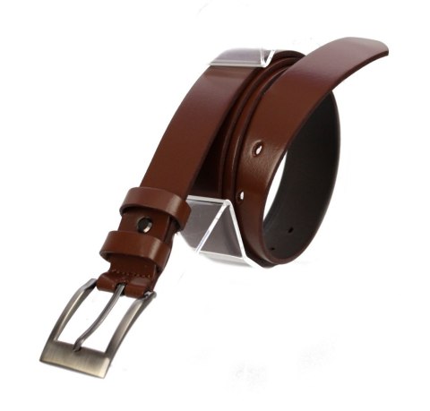 Pasek Skórzany MASSIMO (PL) GŁADKI Skóra Licowa EXTRA 30 mm BRĄZOWY Pasek Skórzany MASSIMO (PL) GŁADKI Skóra Licowa EXTRA 30 mm BRĄZOWY