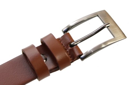 Pasek Skórzany MASSIMO (PL) GŁADKI Skóra Licowa EXTRA 30 mm BRĄZOWY Pasek Skórzany MASSIMO (PL) GŁADKI Skóra Licowa EXTRA 30 mm BRĄZOWY