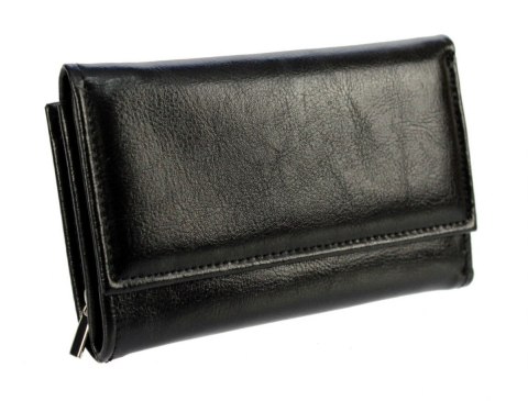 Portfel Damski Skórzany PolskaGalanteria 15 cm Suwak Skóra Naturalna KP D1411 Lakierowany Przód Portfel Damski Skórzany PolskaGalanteria 15 cm Suwak Skóra Naturalna KP D1411 Lakierowany Przód