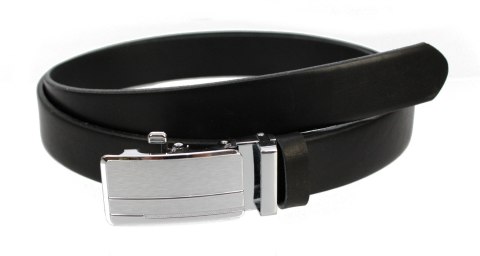 Pasek Męski Skórzany MASSIMO (PL) Skóra Licowa EXTRA 30 mm CZARNY Gładki Klamra Samozaciskowa SREBRNA 28 Pasek Męski Skórzany MASSIMO (PL) Skóra Licowa EXTRA 30 mm CZARNY Gładki Klamra Samozaciskowa SREBRNA 28