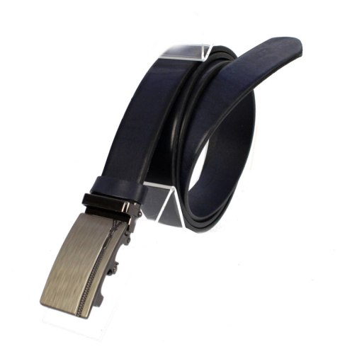 Pasek Męski Skórzany MASSIMO (PL) Skóra Licowa EXTRA 30 mm GRANATOWY Gładki Klamra Samozaciskowa SREBRNA 29 Pasek Męski Skórzany MASSIMO (PL) Skóra Licowa EXTRA 30 mm GRANATOWY Gładki Klamra Samozaciskowa SREBRNA 29