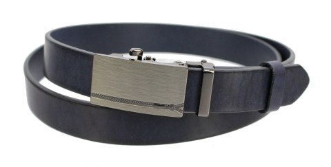 Pasek Męski Skórzany MASSIMO (PL) Skóra Licowa EXTRA 30 mm GRANATOWY Gładki Klamra Samozaciskowa SREBRNA 29 Pasek Męski Skórzany MASSIMO (PL) Skóra Licowa EXTRA 30 mm GRANATOWY Gładki Klamra Samozaciskowa SREBRNA 29