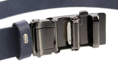 Pasek Męski Skórzany MASSIMO (PL) Skóra Licowa EXTRA 30 mm GRANATOWY Gładki Klamra Samozaciskowa SREBRNA 29 Pasek Męski Skórzany MASSIMO (PL) Skóra Licowa EXTRA 30 mm GRANATOWY Gładki Klamra Samozaciskowa SREBRNA 29