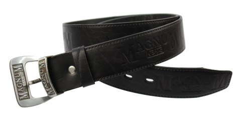 Pasek Skórzany COMPLEX (PL) Tłoczony Napis "MAGNUM" Skóra Licowa EXTRA 40 mm CZARNY Pasek Skórzany COMPLEX (PL) Tłoczony Napis "MAGNUM" Skóra Licowa EXTRA 40 mm CZARNY