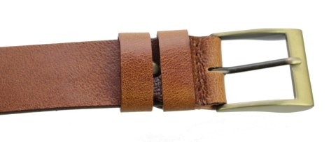 Pasek Skórzany POLSKA GALANTERIA (PL) BRĄZOWY Z TEKSTURĄ Skóra Licowa EXTRA Miedziana Klamra 40 mm 040\10 Pasek Skórzany POLSKA GALANTERIA (PL) BRĄZOWY Z TEKSTURĄ Skóra Licowa EXTRA Miedziana Klamra 40 mm 040\10