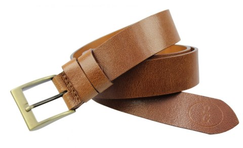 Pasek Skórzany POLSKA GALANTERIA (PL) BRĄZOWY Z TEKSTURĄ Skóra Licowa EXTRA Miedziana Klamra 40 mm 040\10 Pasek Skórzany POLSKA GALANTERIA (PL) BRĄZOWY Z TEKSTURĄ Skóra Licowa EXTRA Miedziana Klamra 40 mm 040\10