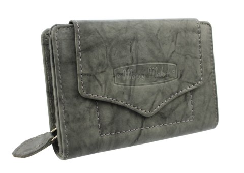 Portfel Damski Skóra Licowa MONEY MAKER 13 cm Suwak Na Zewnątrz RFID Kuferek Wzór II MM528B Portfel Damski Skóra Licowa MONEY MAKER 13 cm Suwak Na Zewnątrz RFID Kuferek Wzór II MM528B