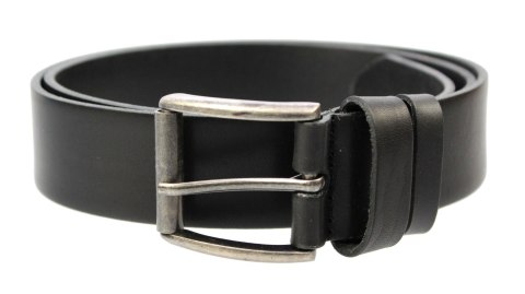 Pasek Męski Skórzany MASSIMO (PL) Skóra Licowa EXTRA 40 mm CZARNY Gładki Klamra Tradycyjna (Z ROLKĄ) Pasek Męski Skórzany MASSIMO (PL) Skóra Licowa EXTRA 40 mm CZARNY Gładki Klamra Tradycyjna (Z ROLKĄ)