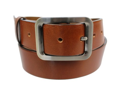 Pasek Skórzany Damski PAS-MAX (PL) Gładki 40 mm Skóra Licowa BRĄZOWY k40 Pasek Skórzany Damski PAS-MAX (PL) Gładki 40 mm Skóra Licowa BRĄZOWY k40