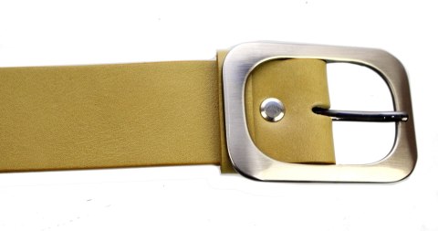 Pasek Skórzany Damski PAS-MAX (PL) Gładki 40 mm Skóra Licowa LIMONKA Pasek Skórzany Damski PAS-MAX (PL) Gładki 40 mm Skóra Licowa LIMONKA