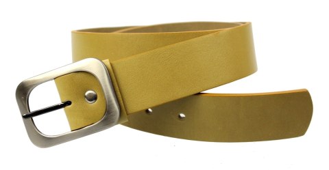 Pasek Skórzany Damski PAS-MAX (PL) Gładki 40 mm Skóra Licowa LIMONKA Pasek Skórzany Damski PAS-MAX (PL) Gładki 40 mm Skóra Licowa LIMONKA