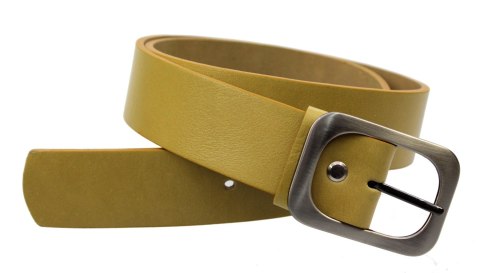 Pasek Skórzany Damski PAS-MAX (PL) Gładki 40 mm Skóra Licowa LIMONKA Pasek Skórzany Damski PAS-MAX (PL) Gładki 40 mm Skóra Licowa LIMONKA
