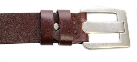 Pasek Skórzany POLSKA GALANTERIA (PL) CZEKOLADOWY Z TEKSTURĄ Skóra Licowa EXTRA 40 mm 040/08 Pasek Skórzany POLSKA GALANTERIA (PL) CZEKOLADOWY Z TEKSTURĄ Skóra Licowa EXTRA 40 mm 040/08