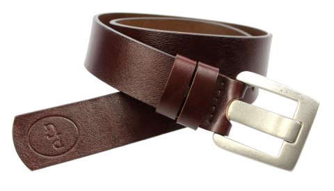 Pasek Skórzany POLSKA GALANTERIA (PL) CZEKOLADOWY Z TEKSTURĄ Skóra Licowa EXTRA 40 mm 040/08 Pasek Skórzany POLSKA GALANTERIA (PL) CZEKOLADOWY Z TEKSTURĄ Skóra Licowa EXTRA 40 mm 040/08