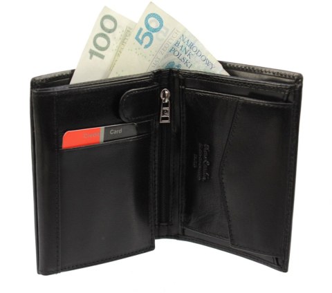 Portfel Męski Skórzany PIERRE CARDIN Skóra Licowa Duży Pionowy Bez Zapięcia Dwa Skrzydełka Z Zapinką Wewnątrz RFID YS507.1 326 Portfel Męski Skórzany PIERRE CARDIN Skóra Licowa Duży Pionowy Bez Zapięcia Dwa Skrzydełka Z Zapinką Wewnątrz RFID YS507.1 326
