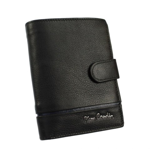 Portfel Męski Skórzany PIERRE CARDIN Skóra Licowa Duży Pionowy Z Zapięciem Dwa Skrzydełka Z Zapinką Wewnątrz RFID TILAK15-326A Portfel Męski Skórzany PIERRE CARDIN Skóra Licowa Duży Pionowy Z Zapięciem Dwa Skrzydełka Z Zapinką Wewnątrz RFID TILAK15-326A