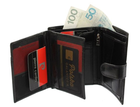 Portfel Męski Skórzany PIERRE CARDIN Skóra Licowa Duży Pionowy Z Zapięciem Dwa Skrzydełka Z Zapinką Wewnątrz RFID YS507.1 326A Portfel Męski Skórzany PIERRE CARDIN Skóra Licowa Duży Pionowy Z Zapięciem Dwa Skrzydełka Z Zapinką Wewnątrz RFID YS507.1 326A
