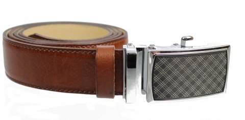 Pasek Skórzany PAS-MAX (PL) 35 mm AUTOMAT SAMOZACISK ŁAMANY KLAMRA "CZ 23" Skóra Naturalna Licowa IMITACJA SZYCIA BRĄZ.k40 Pasek Skórzany PAS-MAX (PL) 35 mm AUTOMAT SAMOZACISK ŁAMANY KLAMRA "CZ 23" Skóra Naturalna Licowa IMITACJA SZYCIA BRĄZ.k40