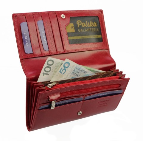 Portfel Damski Cefirutti Długi Suwak Skóra Naturalna 7680166 Portfel Damski Cefirutti Długi Suwak Skóra Naturalna 7680166